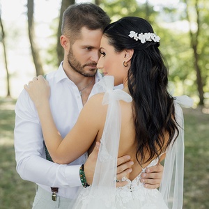 Serena igazgyöngyös inda esküvői hajdísz - esküvő - hajdísz - kontydísz & hajdísz - Meska.hu