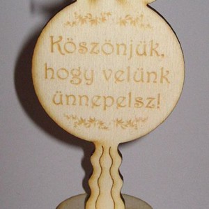 Köszönetajándék és ültetőkártya galambos 2 az 1-ben - Meska.hu