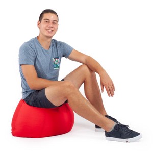 Piros Kültéri Babzsák Puff, , , MESKA