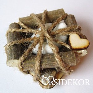 Vintage köszönetajándék 3 szem cukrozott mandulával, Esküvő, Emlék & Ajándék, Köszönőajándék, , MESKA