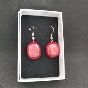 Piros üvegékszer fülbevaló - ékszer - fülbevaló - fülékszer - Meska.hu Piros üvegékszer fülbevaló - ékszer - fülbevaló - fülékszer - Meska.hu