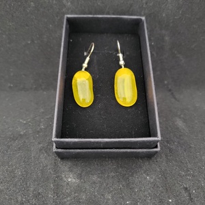 Sárga üvegékszer fülbevaló - ékszer - fülbevaló - fülékszer - Meska.hu Sárga üvegékszer fülbevaló - ékszer - fülbevaló - fülékszer - Meska.hu