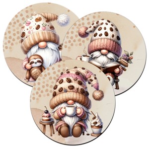 3 db aranyos Kávés manók alátét szett (#04), , , MESKA