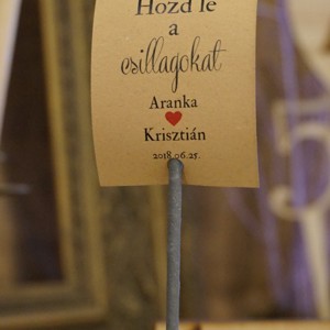 Csillagszóró esküvőre (28cm) - esküvő - emlék & ajándék - köszönőajándék - Meska.hu