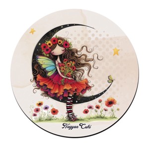 Kedves pipacs tündérlány és a hold bögre alátét, , , MESKA