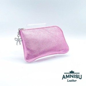 Metál rózsaszín egy cipzáras kulcstartó A4001 - Meska.hu