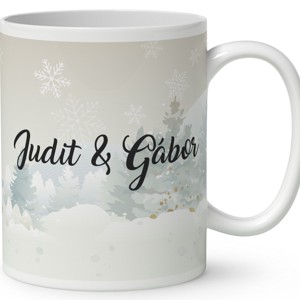 Névvel kérhető - Forró csokis karácsonyi manók mintás bögre - otthon & életmód - konyhafelszerelés, tálalás - tálalás - bögre & csésze - Meska.hu