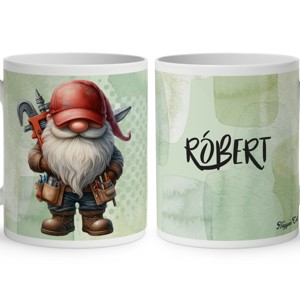 Névvel kérhető - Szerelő Ezermester manó mintás bögre, Otthon & Életmód, Konyhafelszerelés, tálalás, Tálalás, Bögre & Csésze, , MESKA