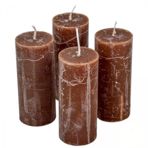 Rusztikus gyertya 50 x 120 mm - csoki szett, Kellékek & szerszámok, Vegyes alapanyag, Dekorációs gyertya, , MESKA