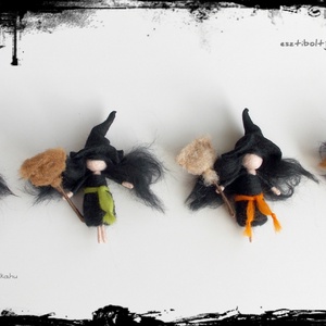 Mini Boszik - tűnemezelt baba, dísz, függö - otthon & életmód - dekoráció - halloween - halloweeni figurák - Meska.hu