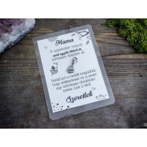 Szeretlek Mama medál köszönő kártyával, Ékszer, Nyaklánc, Medál, , MESKA