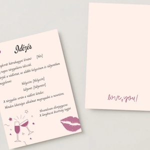 Lánybúcsú idézés és oklevél személyre szabható grafika (igény szerint nyomtatás), Esküvő, Lánybúcsú, , MESKA