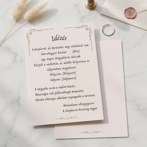 Lánybúcsú idézés és oklevél személyre szabható grafika (igény szerint nyomtatás) - Meska.hu