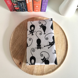 Black cat védőborító S méret - könyv & zene - könyvtok - Meska.hu