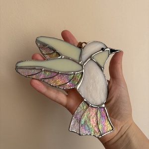 Üveg madár, Otthon & Életmód, Dekoráció, Ajtó- és ablak dekoráció, Ablakdísz, Üvegművészet, MESKA