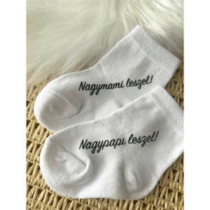 Bababejelentő zokni - Meska.hu