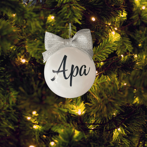 Egyedi neves karácsonyfadísz - karácsony - karácsonyi lakásdekoráció - karácsonyfadíszek - Meska.hu