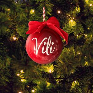 Egyedi neves karácsonyfadísz - karácsony - karácsonyi lakásdekoráció - karácsonyfadíszek - Meska.hu