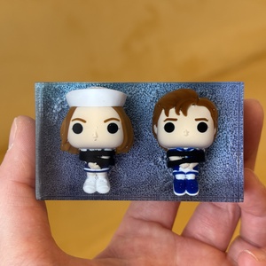 Steve and Robin Kézműves Műgyanta Hasáb, Otthon & Életmód, Dekoráció, Asztal és polc dekoráció, Asztaldísz, Ékszerkészítés, MESKA