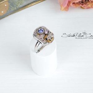 Miss Isla Withlock - gyűrű swarovski kövekkel díszítve - ékszer - gyűrű - statement gyűrű - Meska.hu