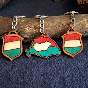 Kulcstartó Magyarország, Táska & Tok, Kulcstartó & Táskadísz, Kulcstartó, Famegmunkálás, MESKA