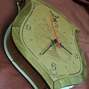 Falióra ( életfa és szarvas mintával ) - otthon & életmód - dekoráció - fali és függő dekoráció - falióra & óra - Meska.hu