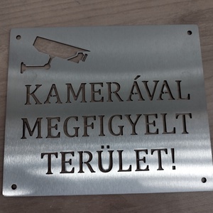 Figyelmeztető Tábla, Otthon & Életmód, Dekoráció, Ajtó- és ablak dekoráció, Ajtótábla, Fémmegmunkálás, MESKA
