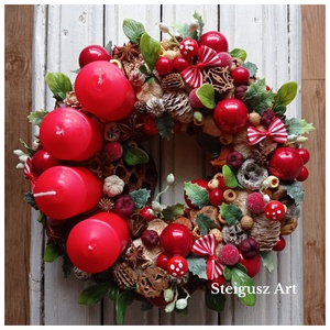 Adventi koszorú  - karácsony - adventi díszek - adventi koszorú - Meska.hu