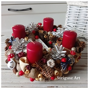 Adventi koszorú  - Meska.hu