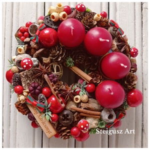 Adventi koszorú  - karácsony - adventi díszek - adventi koszorú - Meska.hu