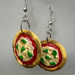 Pizza fülbevaló - Meska.hu