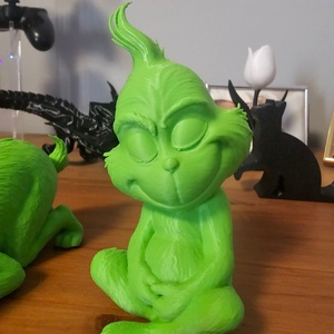 Morcos vagy Mosolygó, alvó Grincs - 3D nyomtatott - művészet - makett, modell - Meska.hu