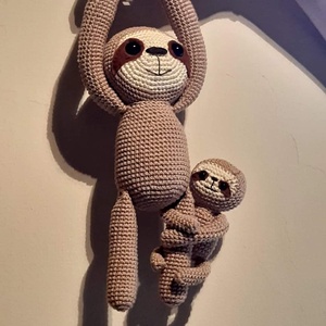 Horgolt Lajhár Mama+Baby - Meska.hu