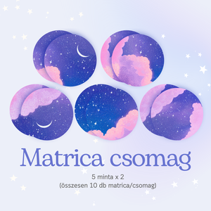 Matrica csomag - Csillagos éjszaka - otthon & életmód - papír, írószer - matrica, matrica csomag - Meska.hu
