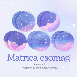 Matrica csomag - Csillagos éjszaka - otthon & életmód - papír, írószer - matrica, matrica csomag - Meska.hu