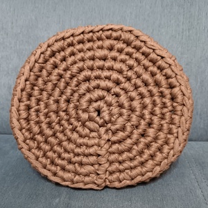 Macis horgolt kosár  - otthon & életmód - tárolás & rendszerezés - tárolókosár - Meska.hu