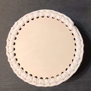 Tulipános horgolt kosár  - otthon & életmód - tárolás & rendszerezés - tárolókosár - Meska.hu