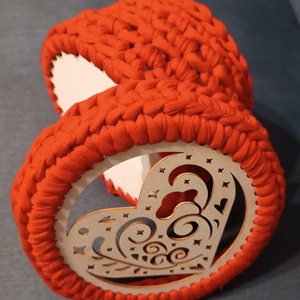 Horgolt fedeles kosár nőmapra vagy anyák napjára  - otthon & életmód - tárolás & rendszerezés - tárolókosár - Meska.hu