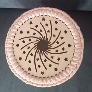 Csillag mintájú horgolt fedeles kosár nőmapra vagy anyák napjára  - otthon & életmód - tárolás & rendszerezés - tárolókosár - Meska.hu