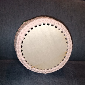 Tulipán mintás horgolt  kosár Anyák Napjára  - otthon & életmód - tárolás & rendszerezés - tárolókosár - Meska.hu