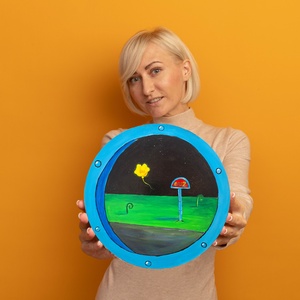 Spongyabob festmény, Művészet, Festmény, Akril, Festett tárgyak, Festészet, MESKA