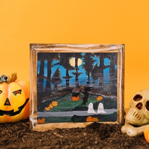 Halloweeni festmény, Művészet, Festmény, Akril, Festészet, MESKA