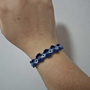 Karkötő, Ékszer, Karkötő, Fonott karkötő, Csomózás, MESKA