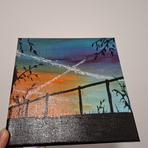 Nyári este - művészet - festmény - akril - Meska.hu