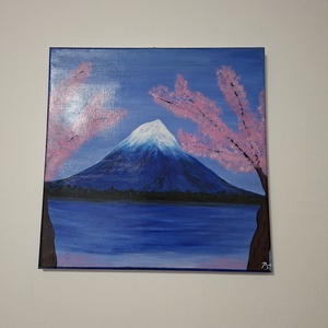 Fuji hegy festmény - Meska.hu