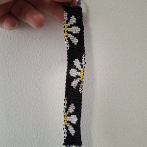 Virágos karkötő, Ékszer, Karkötő, Fonott karkötő, Ékszerkészítés, MESKA