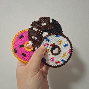 Poháralátét fánk mintás - otthon & életmód - konyhafelszerelés, tálalás - tálalás - tányér- és poháralátét - Meska.hu