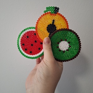 Poháralátét gyümölcs minta - otthon & életmód - konyhafelszerelés, tálalás - tálalás - boros poharak, szettek - Meska.hu