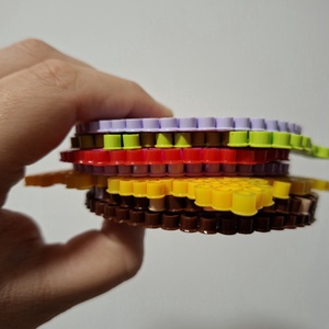 Poháralátét lila hamburger  - otthon & életmód - konyhafelszerelés, tálalás - tálalás - tányér- és poháralátét - Meska.hu