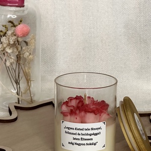 Őszi Rózsa Szójaviasz Illatgyertya Idézettel - karácsony - karácsonyi lakásdekoráció - karácsonyi illatgyertya, mécses - Meska.hu